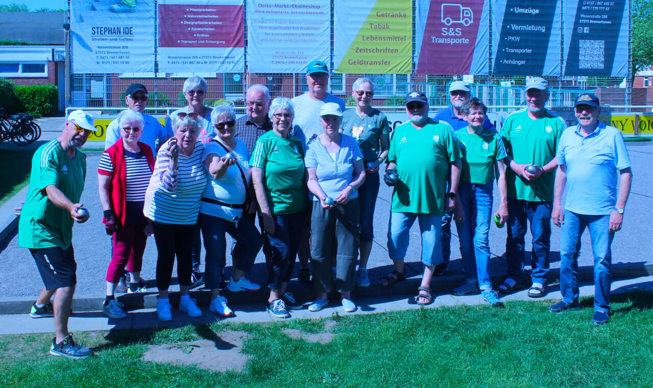 Die Boule-Gruppe bei der TSV Wulsdorf