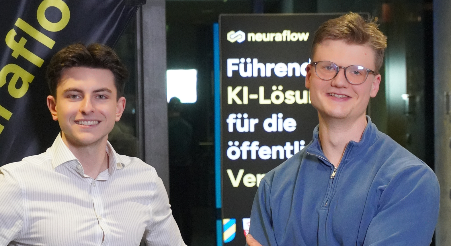 Dustin Klepper und Pascal Nobereit von neuraflow. Foto neuraflow